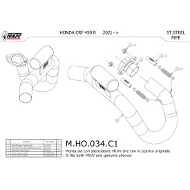 Mivv Collettore Racing Honda CRF 450 R M.HO.034.C1