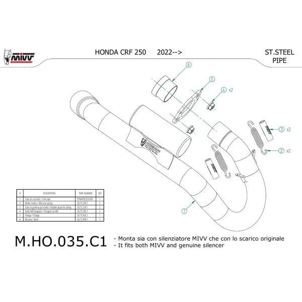 Mivv Racing Collector Honda CRF 250 R