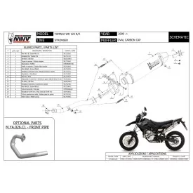 Mivv Oval Yamaha YZ WR 125 R/X