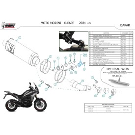 Mivv DAKAR Nero Moto Morini X-CAPE MM.001.LDKB