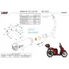 Mivv Scarico Sportivo Completo Nero Honda SH 125 MV.HO.0005.LV + ACC.041.A1