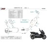 Mivv Komplette Sport-Auspuffanlage Schwarz Honda PCX 125 MV.HO.0006.LV + ACC.076.A1