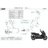 Mivv Komplette Sport-Auspuffanlage Schwarz Honda PCX 125