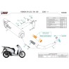 Mivv Scarico Sportivo Completo Nero Honda SH 125 MV.HO.0007.LV + ACC.042.A1