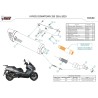 Mivv MOVER Black Kymco DOWNTOWN 350 MV.KY.0004.LV + ACC.042.A1