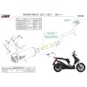 Mivv Scarico Sportivo Completo Nero Piaggio MEDLEY 150 S MV.PG.0010.LV + ACC.044.A1