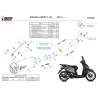 Mivv Komplette Sport-Auspuffanlage Schwarz Piaggio LIBERTY 125 MV.PG.0009.LV + ACC.076.A1
