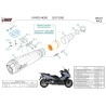 Mivv DELTA RACE Edelstahl Kymco AK550 O.008.LDRB + ACC.045.A1