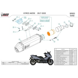 Mivv Speed Edge Black Kymco AK 550 O.008.LRB - ACC.045.A1
