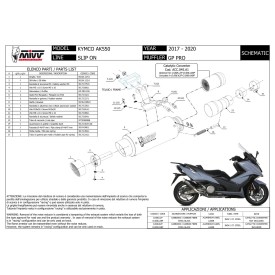 Mivv GPpro Negro Kymco AK550 O.008.LXBP + ACC.045.A1