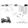 Mivv OVAL Noir fond carbone Kymco XCITING 400i