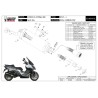 Mivv OVAL Schwarz Carbon-Endkappe Kymco XCITING 400i O.010.LVC + ACC.046.A1