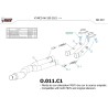 Mivv De-Cat Pipe Kymco AK550 O.011.C1