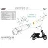 Mivv DELTA RACE Noir Piaggio VESPA GTS 300 P.009.LDRB + ACC.041.A1