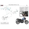 Mivv HR-1 Schwarz Carbon-Endkappe Royal Enfield HNTR 350 RE.005.LH1BC