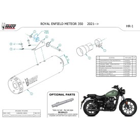 Mivv HR-1 Noir Royal Enfield METEOR 350 RE.004.LH1BA