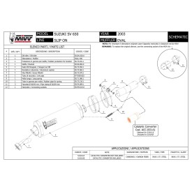 Mivv OVAL Carbone Suzuki SV 650 S.010.LE + ACC.033.A1