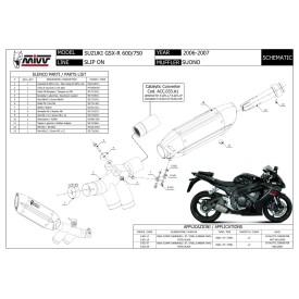 Mivv Suono Suzuki GSX-R 750 S.021.L9 + ACC.033.A1