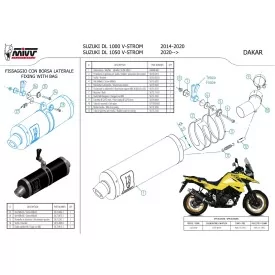 Mivv DAKAR Black Suzuki V-STROM 1000 S.042.LEKB