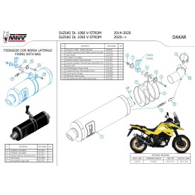 Mivv DAKAR Black Suzuki V-STROM 1050 S.042.LEKB