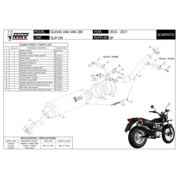 Mivv GP Black Suzuki VAN VAN 200