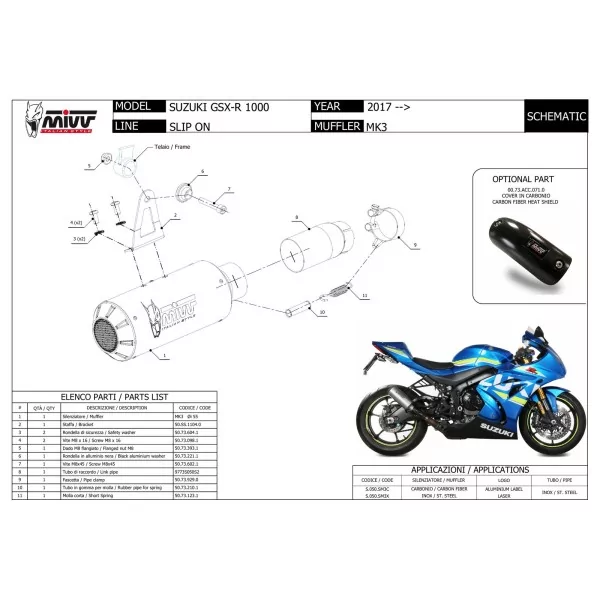 Mivv M3 Suzuki GSX-R 1000