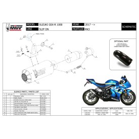 Mivv M3 Suzuki GSX-R 1000 S.050.SM3X