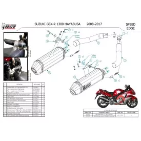Mivv SPEED EDGE Inox Suzuki GSX-R 1300 HAYABUSA S.052.LRX