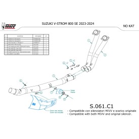 Mivv Tube Décata Suzuki V-STROM 800 SE S.061.C1