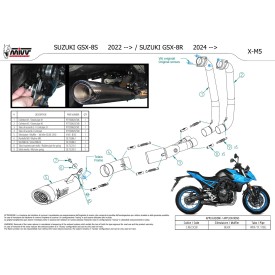 Mivv Sport Exhaust Full System Black Suzuki GSX-8R S.062.SC5B