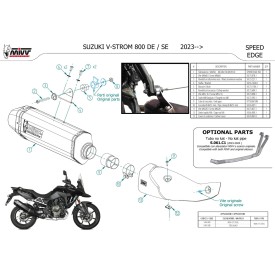 Mivv SPEED EDGE Noir Suzuki V-STROM 800 DE S.061.LRB