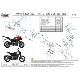 Mivv X-M5 Black Triumph Trident 660