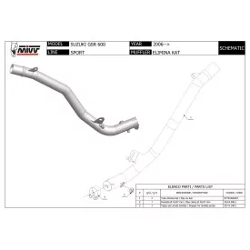 Mivv Decatalizzatore No Kat Suzuki GSR 600