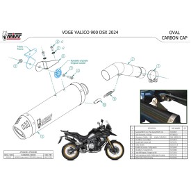 Mivv OVAL Nero fondello carbonio Voge VALICO 900DSX VO.003.LZC