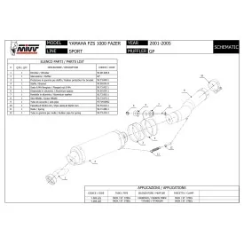 Mivv GP Yamaha FZS 1000 Fazer
