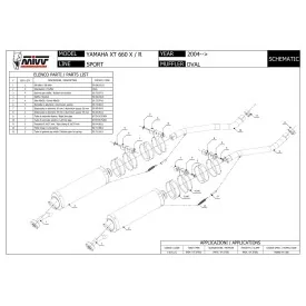 Mivv Oval Yamaha XT 660 X R