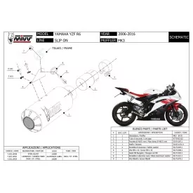Mivv M3 Yamaha R6 YZF 600