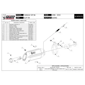 Mivv Suono Yamaha R6 YZF 600 
