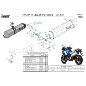 Mivv Speed Edge Black Yamaha XT 1200 Z Super Tènèrè