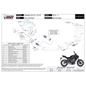 Mivv Delta Race Yamaha MT 07