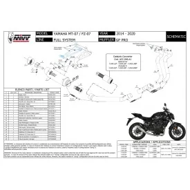 Mivv GP PRO Yamaha MT 07