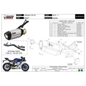 Mivv Suono Yamaha R1 YZF 1000