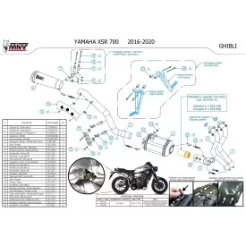 Mivv Ghibli Black Yamaha XSR 700