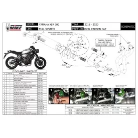 Mivv Oval Yamaha XSR 700