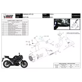 Mivv MK3 Yamaha MT 03
