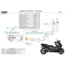 Mivv Escape Deportivo Completo Negro Yamaha T-MAX 560