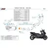 Mivv Escape Deportivo Completo Negro Yamaha T-MAX 560