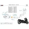 Mivv Escape Deportivo Completo Negro Yamaha T-MAX 530