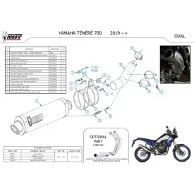 Mivv OVAL Nero Yamaha Ténéré 700 Y.064.LZ