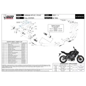 Mivv GP PRO Yamaha MT 07